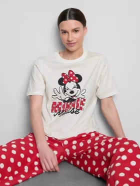 Bavlněné pyžamo s potiskem Minnie Mouse od Disneyho