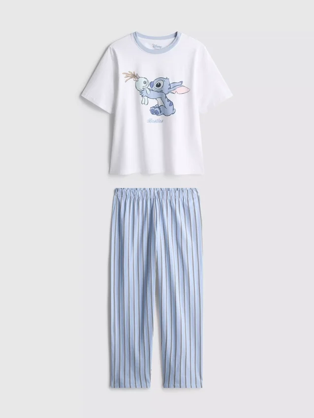 Bavlněné pyžamo s potiskem Stitche od Disneyho