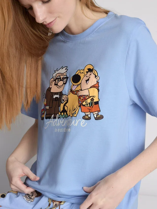 Bavlněné pyžamo s potiskem z filmu Disney Pixar „Vzhůru do oblak“