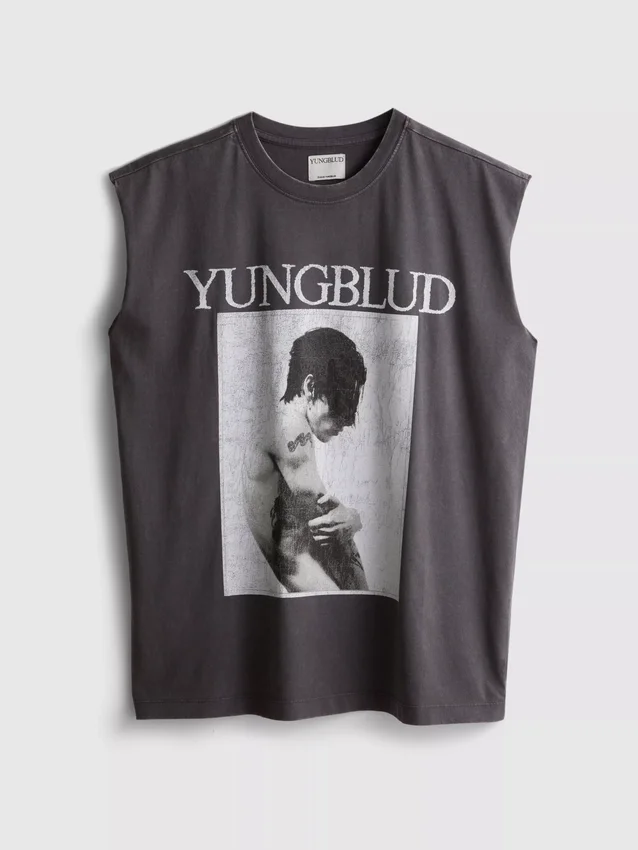 Bavlněné tílko s potiskem Yungblud