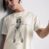 Bavlněné tričko Christina Aguilera s hudebním motivem