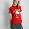 Bavlněné tričko Hello Kitty s volným střihem a motivem jahod