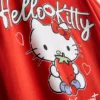 Bavlněné tričko Hello Kitty s volným střihem a motivem jahod