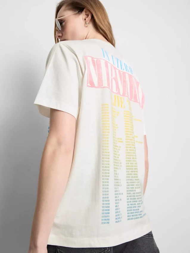 Bavlněné tričko Nirvana Rainbow Tour