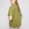 Bavlněné tričko s kulatým výstřihem a volným střihem