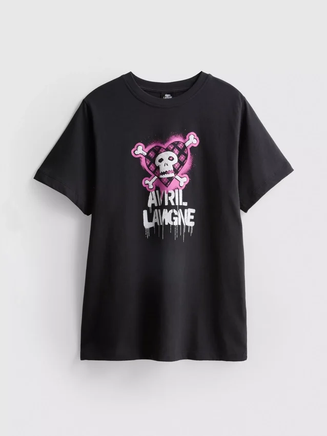 Bavlněné tričko s potiskem Avril Lavigne