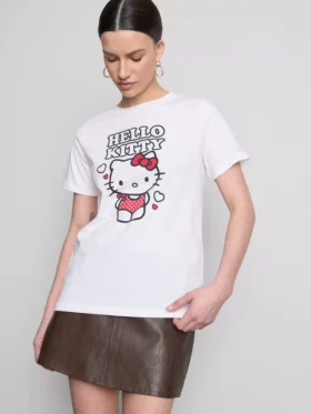 Bavlněné tričko s potiskem Hello Kitty