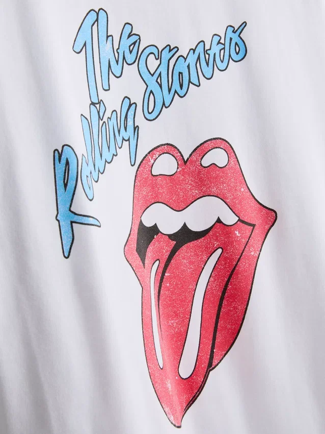 Bavlněné tričko s potiskem Rolling Stones