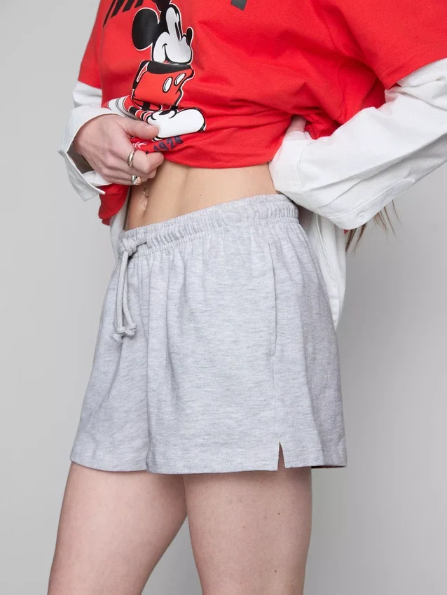Bavlněné volné kraťasy se stahovací šňůrkou