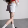 Bavlněné volné kraťasy se stahovací šňůrkou