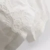 Bavlněné vyšívané kalhoty se širokými nohavicemi