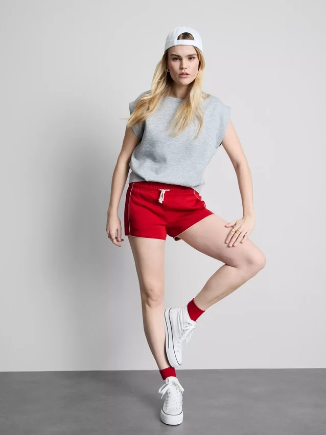 Běžecké kraťasy z jersey s vysokým podílem bavlny