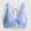 Bezešvý sportovní crop top na ramínka