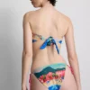 Bikiny s bandanovým topem s malebným potiskem
