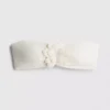 Bikiny s bandeau topem s 3D květinami