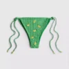 Bikiny s bočním zavazováním v kostkovaném vzoru