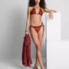 Bikiny s řetízkovým detailem a zavazováním na bocích