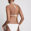 Bikiny s výšivkou a vázáním na boku