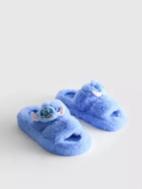 Chlupaté bačkory Disney se dvěma pásky s motivem Stitche