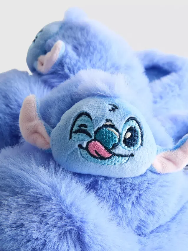 Chlupaté bačkory Disney se dvěma pásky s motivem Stitche