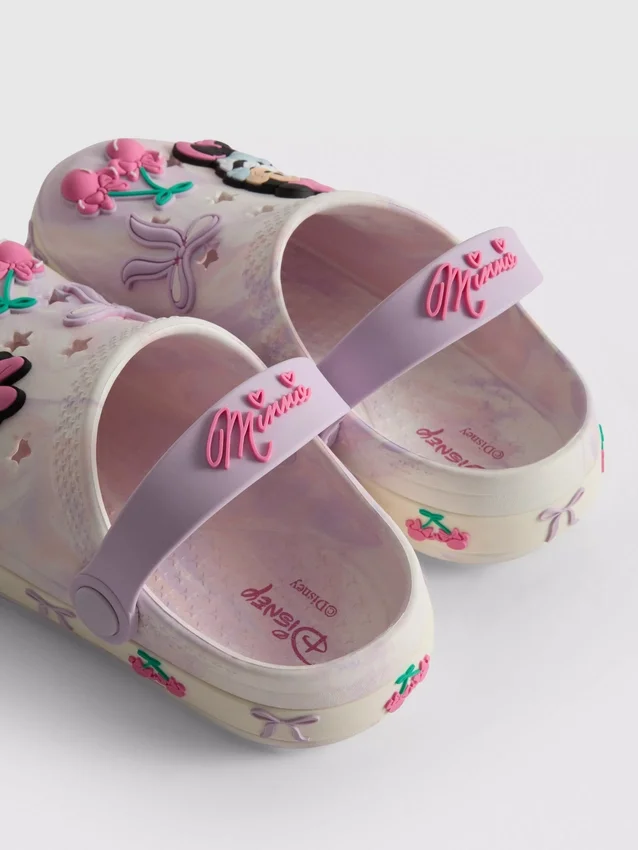 Dřeváky s motivem Minnie Mouse od Disneyho