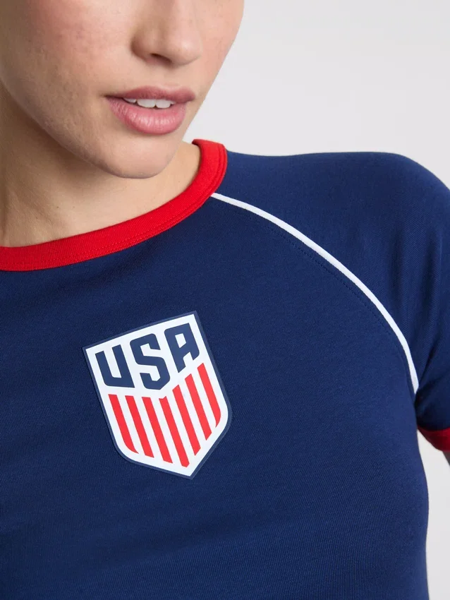 Dlouhé dětské tričko s motivem USA