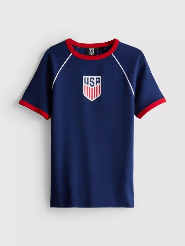 Dlouhé dětské tričko s motivem USA