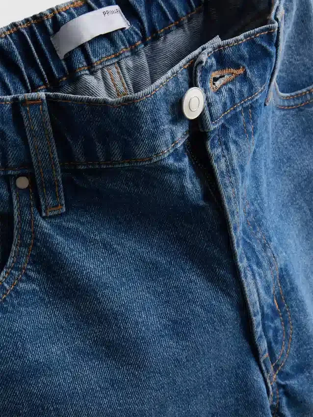 Dlouhé kraťasy z bavlněného denimu