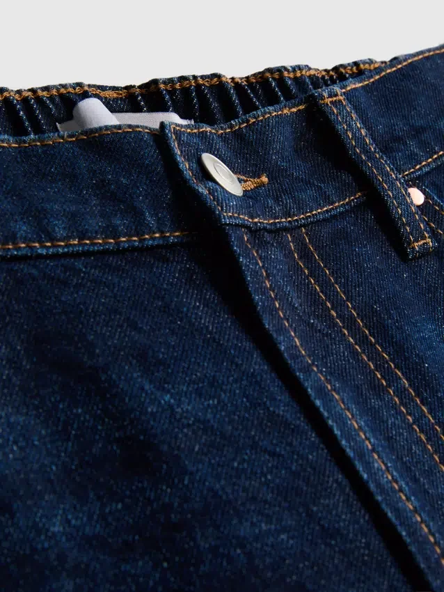 Dlouhé kraťasy z bavlněného denimu