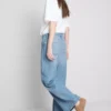 Džíny The Edit s rovnými nohavicemi z bavlněného denimu