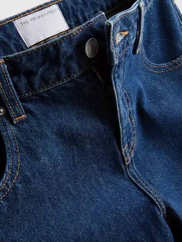 Džíny The Edit s rovnými nohavicemi z bavlněného denimu