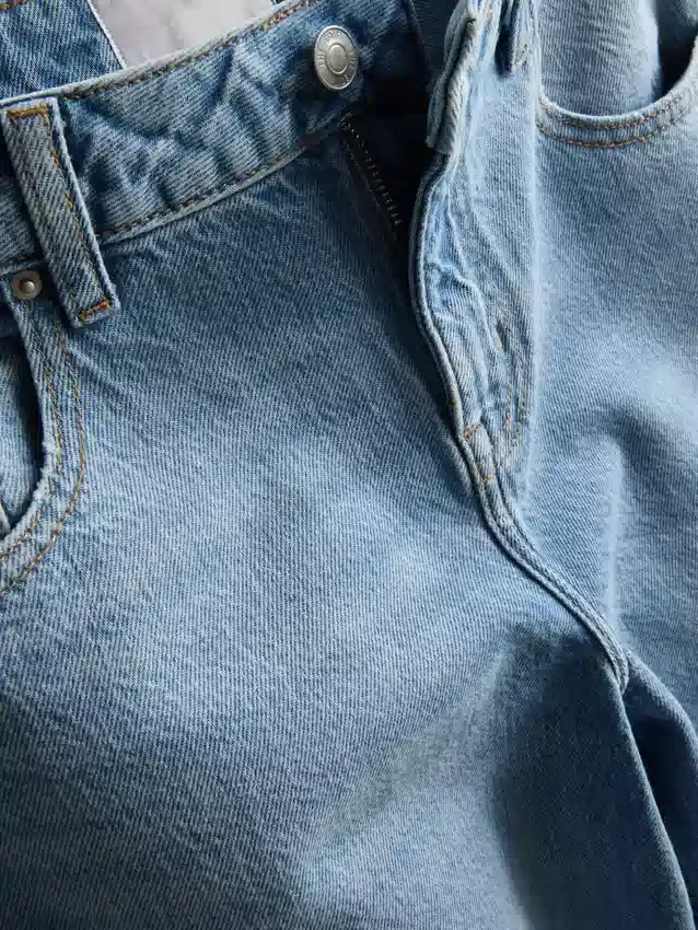 Džíny The Edit s rovnými nohavicemi z bavlněného denimu