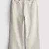 Džíny zkrácené se širokými nohavicemi