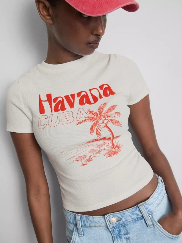 Dětské tričko s potiskem Havana s vysokým podílem bavlny
