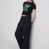 Dětské tričko s volánky „Green Day“ s vysokým podílem bavlny
