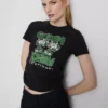 Dětské tričko s volánky „Green Day“ s vysokým podílem bavlny