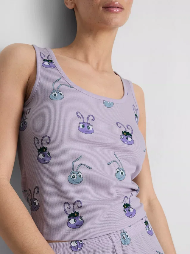 Žebrované pyžamové tílko Disney Pixar „A Bug’s Life“