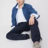 Elastické tepláky s manžetami
