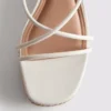 Espadrilky na klínovém podpatku s pásky