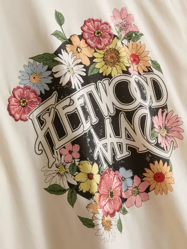 Fleetwood Mac – volné bavlněné tričko s potiskem