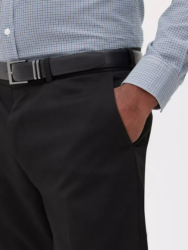 Formální kalhoty ze keprového úpletu se zúženým střihem
