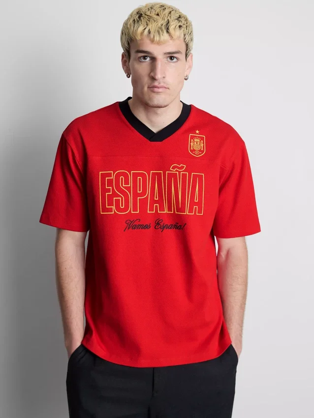 Fotbalová košile s potiskem „Spain“