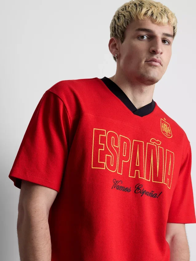 Fotbalová košile s potiskem „Spain“
