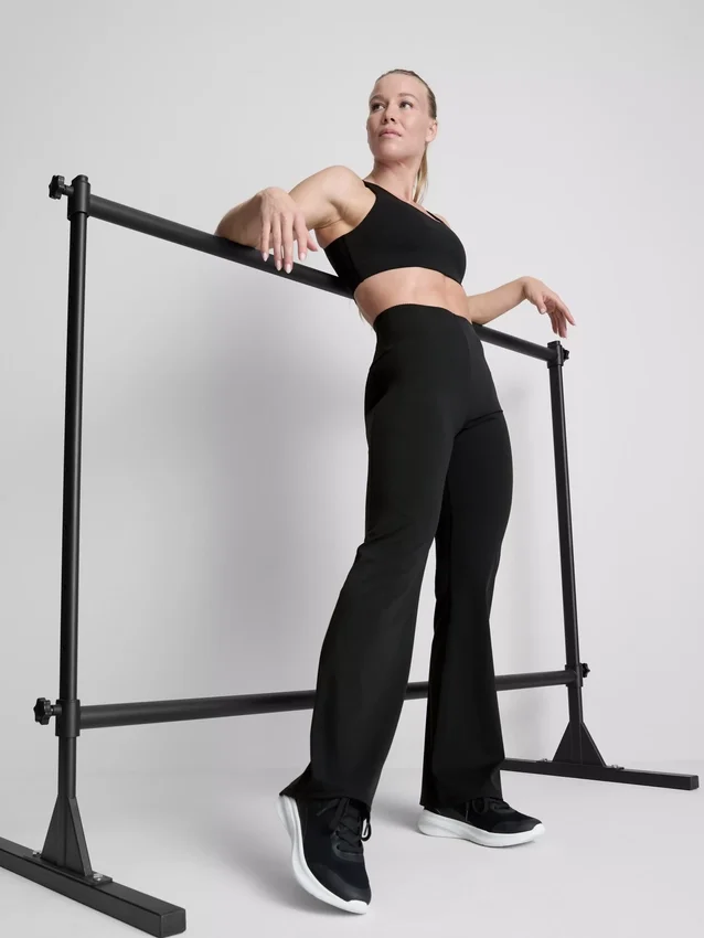 Funkční legíny BodySculpt s vysokým pasem a rozšiřujícími se nohavicemi