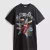 Grafické tričkové šaty s motivem Rolling Stones