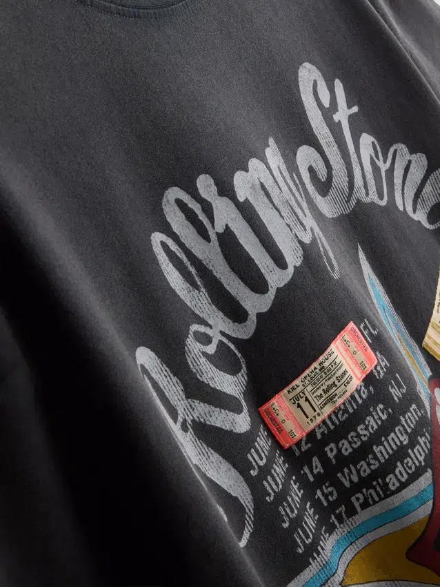 Grafické tričkové šaty s motivem Rolling Stones