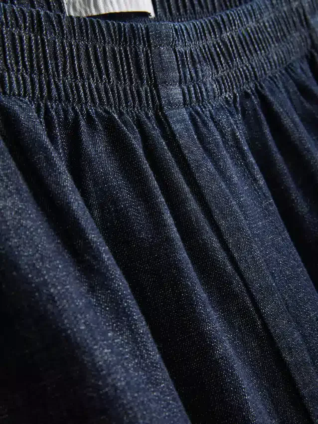Harémové kalhoty Paula Echevarría z denimu s vysokým podílem bavlny