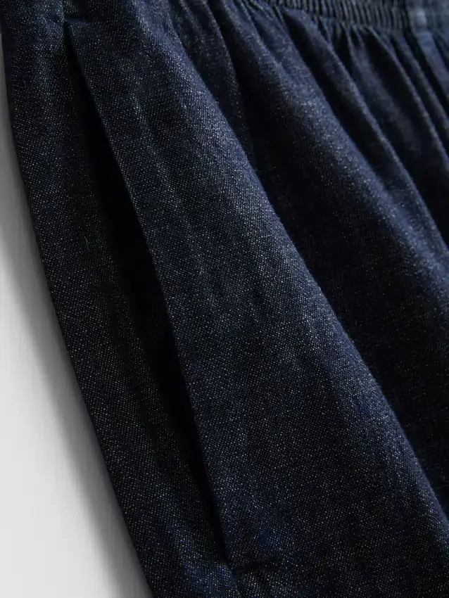 Harémové kalhoty Paula Echevarría z denimu s vysokým podílem bavlny