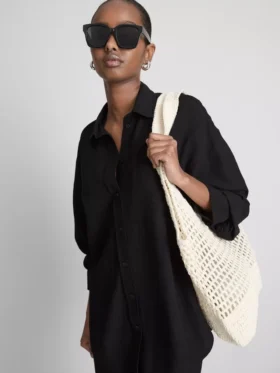 Klasická košile z bavlněné směsi s knoflíky