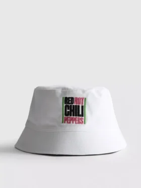 Klobouk typu bucket hat s motivem Red Hot Chili Peppers